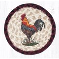 Capitol Importing Co 7 x 7 in. LC-471 Rustic Rooster Round Large Coaster 79-471RR